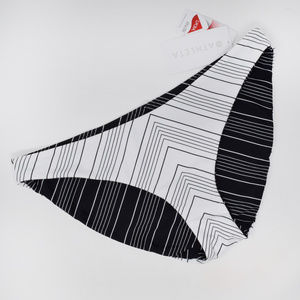 Athleta Black and White Striped Bikini Bottom EUC
